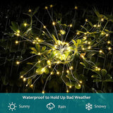 JJGoo Solar Firework Lights, 2 Pack 135 LEDs 2 Lighting Modes Solar Garden Lights Outdoor Waterproof for Yard Patio | Lumora