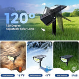 Solar Spot Lights Outdoor IP68 Waterproof, Ultra-Bright Performance，Simple Modes for Easier Operation, Auto | Lumora