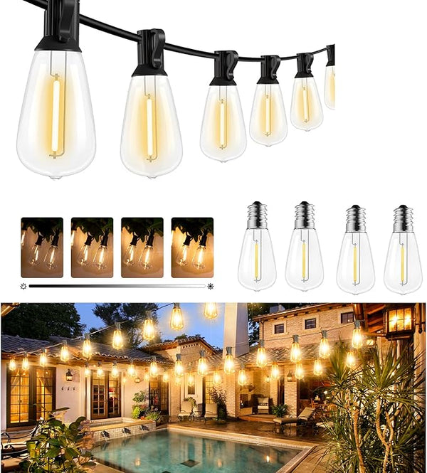 litogo 236FT Outdoor Edison Lights with Dimmer Timer & Memory Function, Waterproof Patio Lights for Yard Garden | Lumora