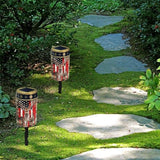 American Flag Deer Cemetery Cross Solar Lights Solar Light Outdoor for Cemetery, LED Waterproof Solar Lights for | Lumora