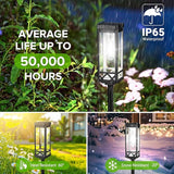KOOPER Taller Solar Pathway Lights Outdoor, 2 Pack Upgraded Brighter Solar Garden Lights Solar Powered, Up to 15 | Lumora