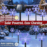 Christmas Snowflake Pathway Lights, 6 Pack Outside Walkway Markers Lights 7.5 Feet Christmas Outdoor Decorations | Lumora