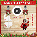 Tuanse 2 Pack Solar Christmas Outdoor Decoration 52 Inch Solar Xmas Snowman & Santa Pathway Lights Metal Garden | Lumora