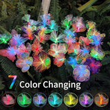 JJGoo 2 Pack Solar Garden Lights, Solar Flower Swaying Light for Outside, New Upgraded Outdoor Waterproof Light for | Lumora