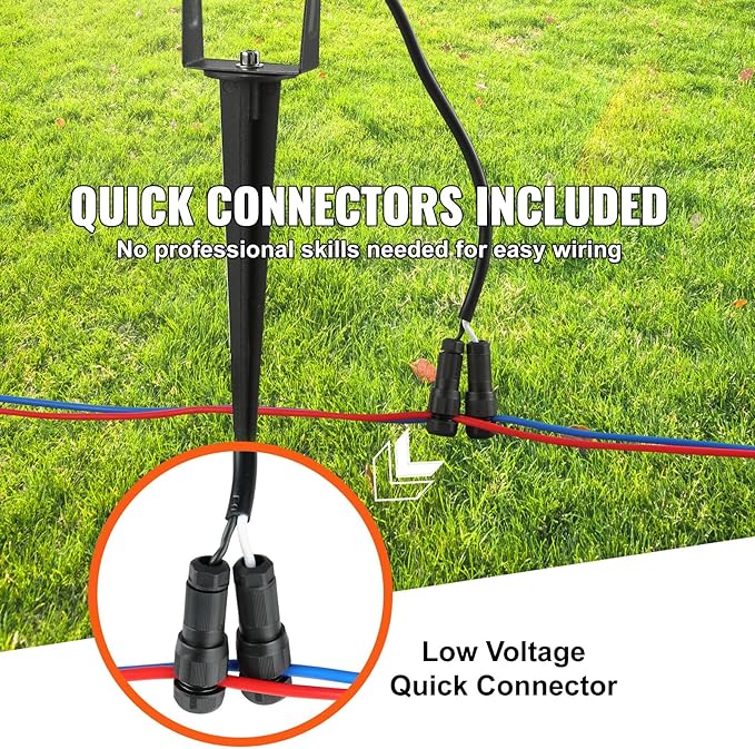 VEVOR Landscape Lighting, 6W Low Voltage LED Landscape Lights, IP66 Waterproof Landscape Spotlights Yard Lawn | Lumora