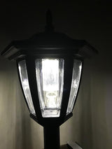 Solar Hexagon Wall Mount and Stakes Landscape Light with 6 Bright SMD White Color LED | Lumora