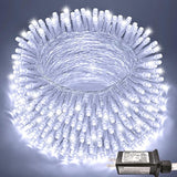 JMEXSUSS 66ft 200 LED White Christmas Lights Indoor Outdoor, Connectable String Twinkle Lights Outdoor Clear Wire | Lumora