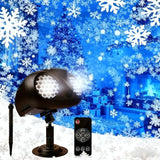 Christmas Projector Lights Outdoor, Dual Head Dynamic Snowflake Projector with RF Remote & Timer, IP65 Waterproof | Lumora