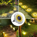 NFESOLAR 16 Pack Solar Outdoor Lights, 16 LEDs Bright Solar Ground Lights Pathway Lights Waterproof for Pathway | Lumora