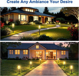 Solar Pathway Lights Outdoor,6 Pack Warm Garden Lights Solar Powered Waterproof IP65,Auto On/Off Outdoor Light for | Lumora