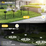 Ensenior 8-Pack Solar Lights Outdoor, Auto ON/Off 6500K LED Solar Garden Lights for Pathway, Yard, Patio, Walkway | Lumora