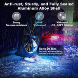 12Pack Aluminum Alloy Solar Driveway Lights, IP68 Solar Deck Light Marine Dock Lights Outdoor Waterproof | Lumora
