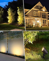 SUNVIE 6W Low Voltage Landscape Lighting LED Landscaping Lights Warm White Low Voltage Lighting Waterproof | Lumora