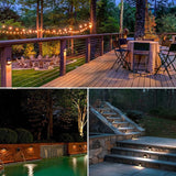 SUNVIE 5W LED Low Voltage Deck Lights with Fastlock2 Wire Connectors 12-24V AC/DC Low Voltage Landscape Lighting | Lumora