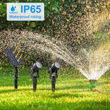 Solar Spot Lights Outdoor, 2-in-1 Solar Landscape Spotlights IP65 Waterproof 9.8ft Cable,Auto On/Off Outdoor Wall | Lumora