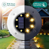 SOLPEX Solar Lights Outdoor Waterproof, 12 Pack Solar Ground Lights, Solar Garden Lights Landscape Lighting for | Lumora