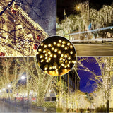 100 Counts Warm White LED Christmas Lights – 50ft 5mm White Christmas Lights Outdoor Commercial Grade Waterproof | Lumora