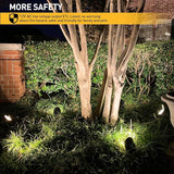 Malibu Landscape Lighting Outdoor 50W Spotlight Waterproof Halogen Floodlight Low Voltage Lights 380Lumen Warm | Lumora