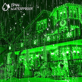164Ft 500 LED Green St. Patrick's Day Lights, Waterproof 8 Twinkle with Memory Functions Green String Lights for | Lumora