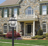 Quoizel Newbury Outdoor Wall Lantern, 20 Inch 2-Light Mystic Black Wall Sconce, French Country Exterior Wall | Lumora