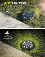 Solar Ground Lights with Remote Control 50ft,IP67 Waterproof Solar Garden 15 Multi Color Lights,RGBYW Solar Powered | Lumora