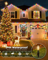 C9 Christmas Lights, 51.4ft Christmas Pathway Lights Outdoor with 40 LED Bulbs and Stakes, Connectable Waterproof | Lumora