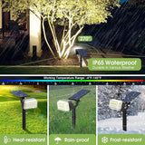 102 LED Solar Spot Lights Outdoor Waterproof IP65, Adjustable Landscape Spotlights, [8 Pack/4 Modes] Auto On/Off | Lumora