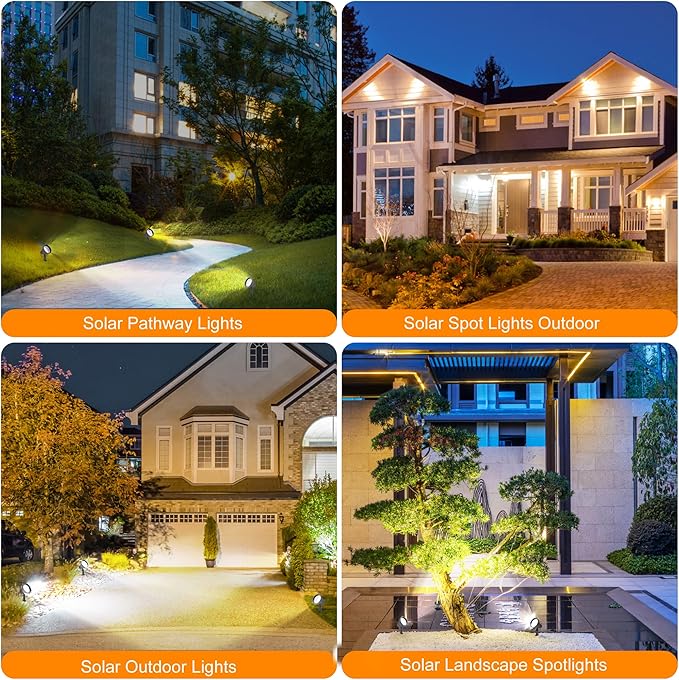 SUNLONG Solar Spotlights Outdoor Waterproof Bright Solar Wall Light Led Security Flood Light Solar Powered for Flag | Lumora