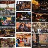 DAMAING Outdoor String Lights 50FT Waterproof,LED Patio Lights Dimmable with 27 Bright Shatterproof Retro | Lumora