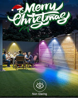 Solar Fence Lights Outdoor Waterproof 12 Pack,Solar Deck Lights with Warm & Cool White + RGB Modes | Lumora