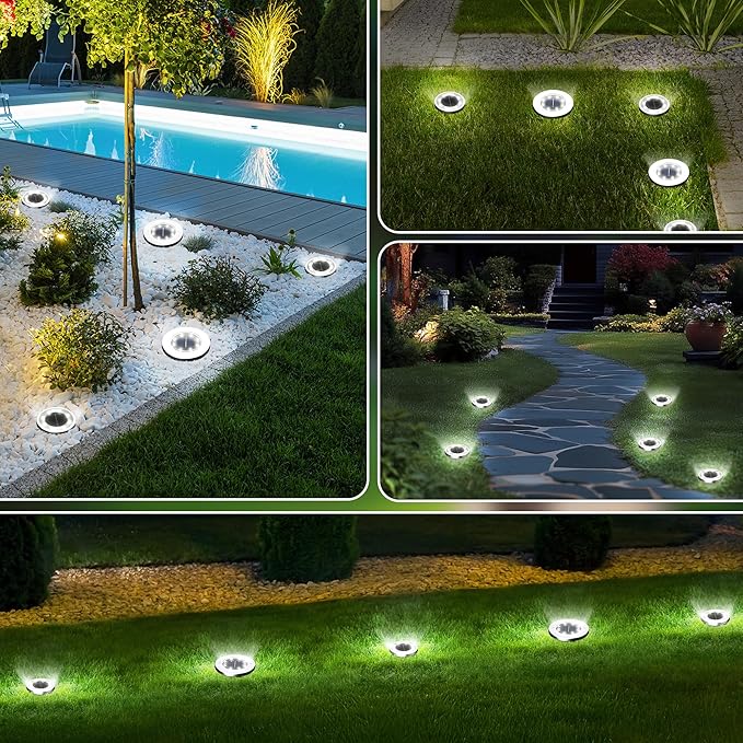 INCX Solar Lights Outdoor Waterproof, 28 Pack Solar Lights for Outside, Solar Garden Lights Landscape Lighting for | Lumora