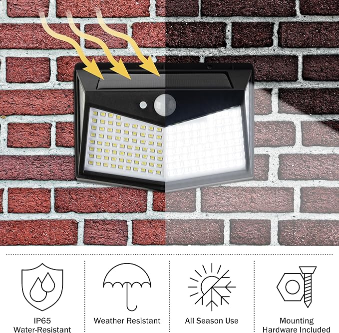 Pure Garden Outdoor Solar Lights 2-Pack