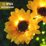 Solar Garden Lights - Solar Sunflower Outdoor Decorative Stake Lights Waterproof, Updated 60 LED Solar Flower | Lumora