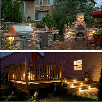 Gardenreet 13 Inch LED Hardscape Light,Retaining Wall Lights,12V AC/DC Paver Step Light,Cast Aluminum Housing,Integrated 2.5W 2700K LED Light Source,IP65 Waterproof, 50000 Hours Lifespan