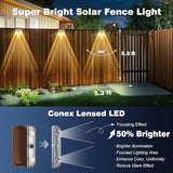 Peasur Solar Fence Lights Outdoor, 12 Pack Step Light Solar Powered, Waterproof LED Deck Lights for Stairs Railing | Lumora