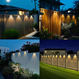 Peasur Solar Fence Lights Outdoor 8 Pack, Deck Light Solar Powered, Waterproof LED Step Lights for Railing Yard | Lumora