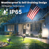 Solar Lights Outdoor Waterproof IP65,6500K Super Bright LED,2 Lighting Modes, Solar Powered Yard Garden Solar Spot | Lumora