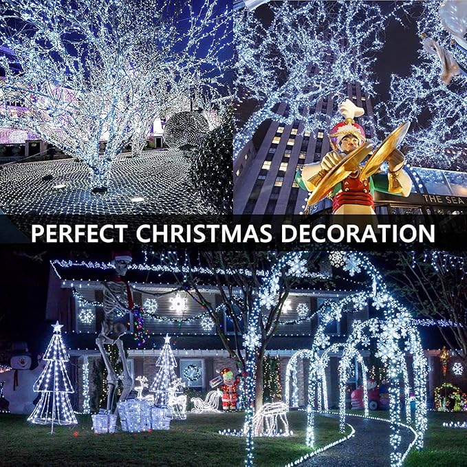 100FT 2000 LED Cluster Christmas Lights, Christmas Tree Lights Outdoor Indoor with 8 Modes & Timer & Remote | Lumora