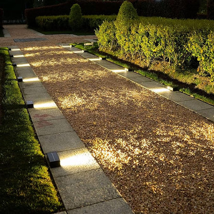 Solar Stair Lights Outdoor Waterproof Motion Sensor Solar Step Light 5 Modes for Stair, Step, Deck, Walkway, Pathway Warm White 8 Pack