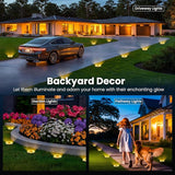 SOLPEX Solar Ground Lights 12 Pack, Solar Pathway Lights Outdoor Waterproof, Landscape Lighting for Garden | Lumora