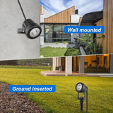 Solar Spot Lights Outdoor, Landscape Spotlights IP65 Waterproof 9.8ft Cable, Dusk to Dawn Solar Uplights for Trees | Lumora