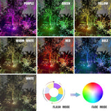 GOODSMANN RGBW Low Voltage LED Spotlights 4PK Color Changing Landscape Lights 12V-15V 12W 650 Lumen Outdoor Spot | Lumora
