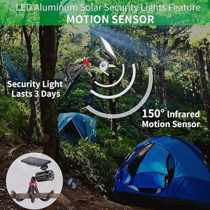 Lights Outdoor Solar Powered, Camping Motion Sensor Light, Free 100-DAY Replacement/Refund Outdoor Solar Power Motion Sensor Light Waterproof for Camping(Aluminum Alloy)