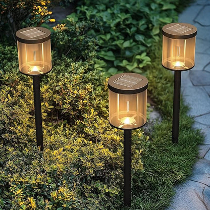 Solar Yard 4-Pack Solar Pathway Lights Outdoor, Garden Path Lights Outside Waterproof, Solar Powered Landscape Light for Pathway, Porch, Walkway, Driveway