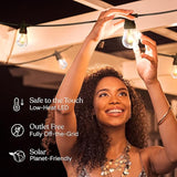 Bundle: 48Ft String Lights + 6Ft Extension Cord:Ambience Pro – Solar Power Remote Control Outdoor String Lights | Lumora