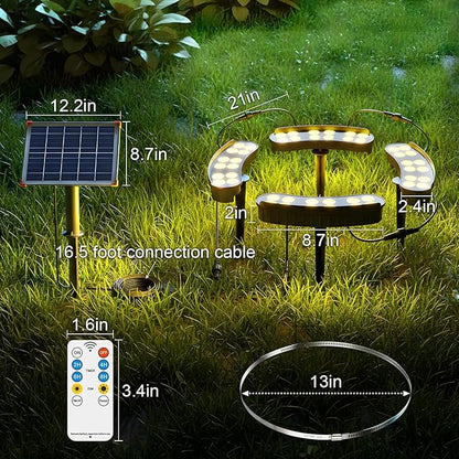 Solar Palm Tree Lights Outdoor, 14400mAh Tree Solar lamp, Landscape Light 3000K, IP65 Waterproof, Supports Remote Control, Timer and dimming, Suitable for Palm Tree Lights, Yard, Garden