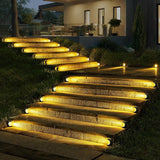 8 Pack Solar Step Lights Outdoor, IP65 Waterproof LED Stair Lights for Garden Stairs, Patio, Yard, Deck, Front Step | Lumora
