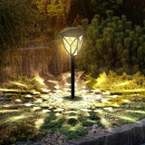 Ensenior 12-Pack Solar Lights Outdoor, 16.77" 3000K LED Solar Garden Lights for Pathway, Yard, Patio, Walkway | Lumora