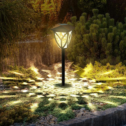 Ensenior 12-Pack Solar Lights Outdoor, 16.77" 3000K LED Solar Garden Lights for Pathway, Yard, Patio, Walkway, Planter, Waterproof, Energy-Efficient Landscape Lighting
