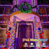 QITONG 2 Pack Multicolor Solar Christmas Lights, Each 66ft 200 LED Solar String Lights Outdoor Waterproof, 8 Modes | Lumora